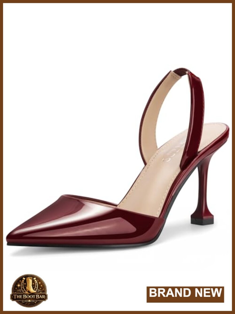 Women Slingback Heels Slip On Closed Toe Stiletto Pumps